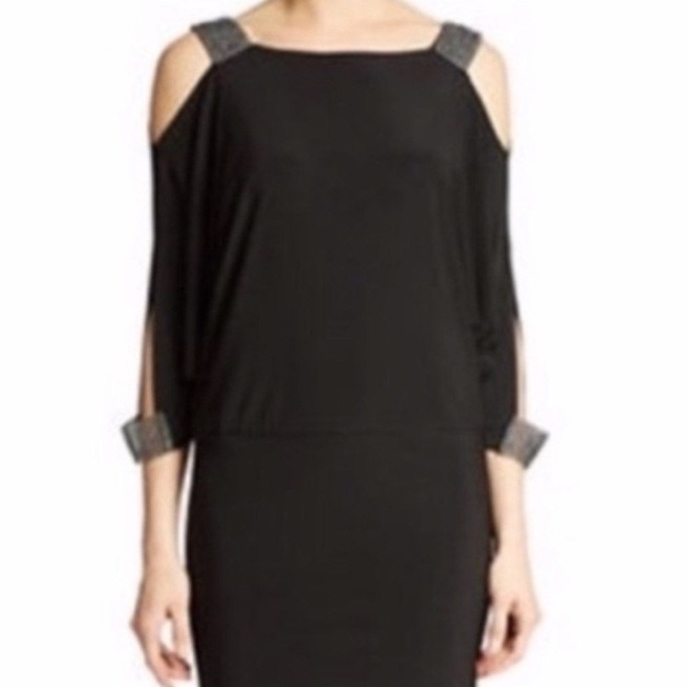 Betsy & Adam short black dress